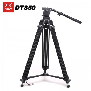 DIAT DT850 Τριποδικός τρίποδο υψηλής ποιότητας τρίποδο βίντεο για επαγγελματικό γυρίσματα βιντεοκάμερα τρίποδα
